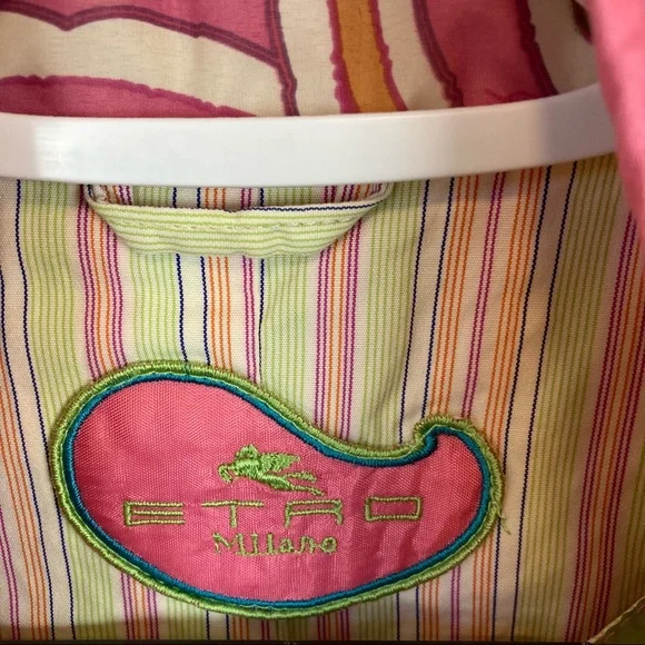 Etro Pink Multicolor Quilted Paisley Jacket - Picture 3 of 14